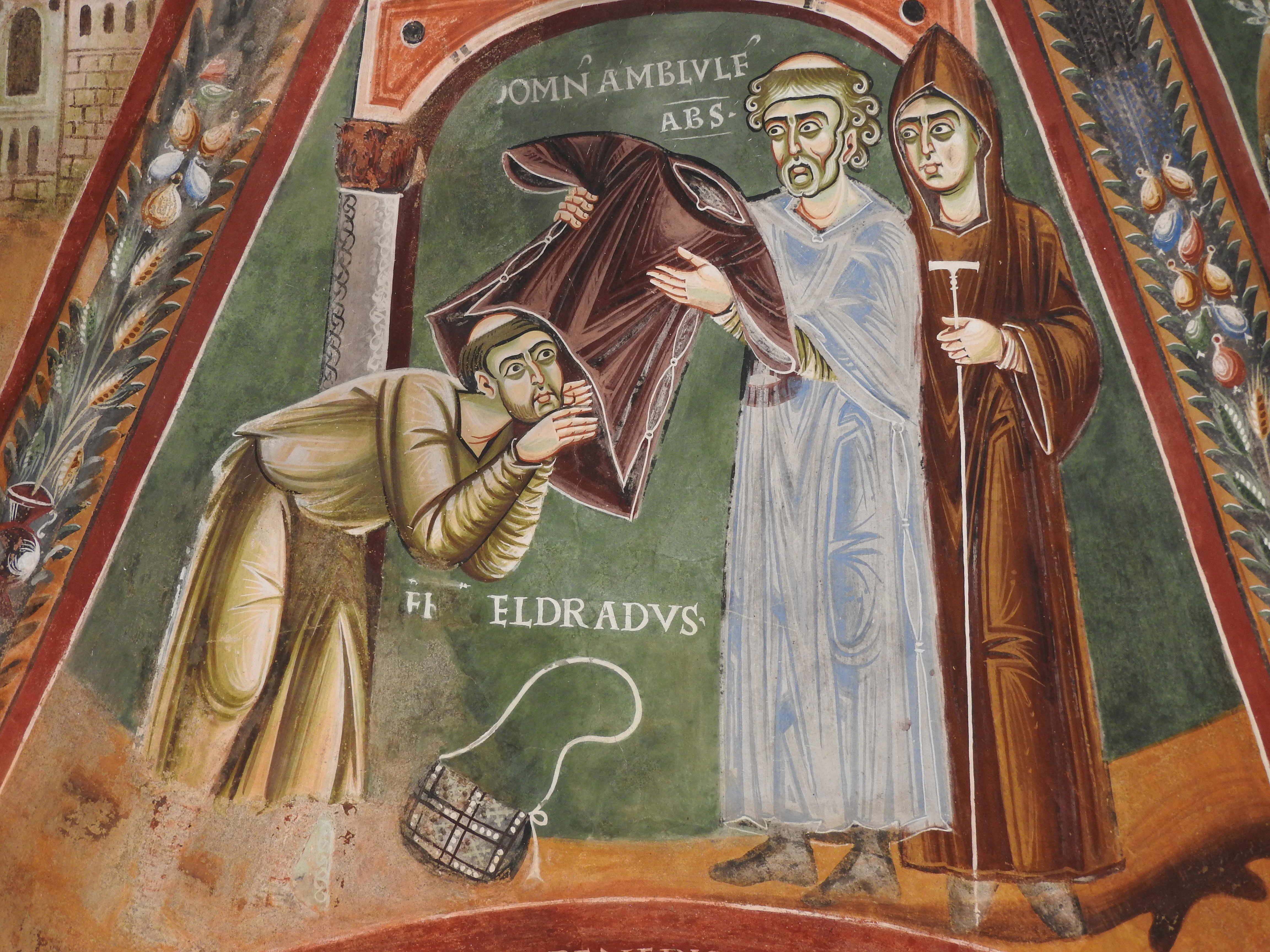 43_Abbazia di Novalesa, affresco nella Cappella dedicata al santo